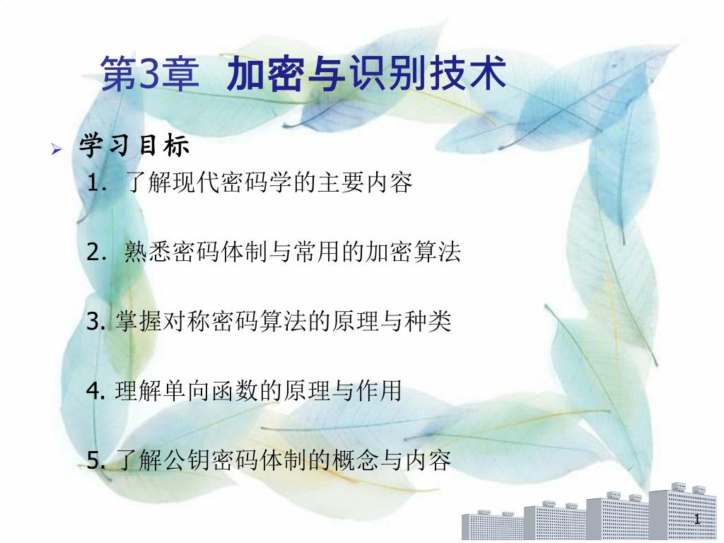 PPT - 第3 章加密与识别技术PowerPoint Presentation, free download - ID:3583876