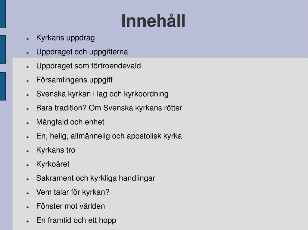 PPT - SVENSKA KYRKAN PowerPoint Presentation, free download - ID ...