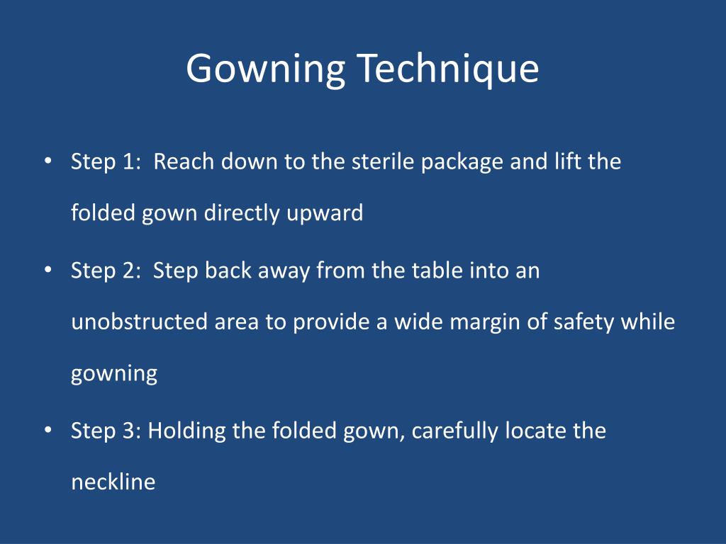 APPLYING SURGICAL GOWN or GOWNING in OT - YouTube