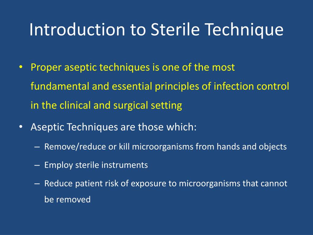 asepsis technique asepsis technique