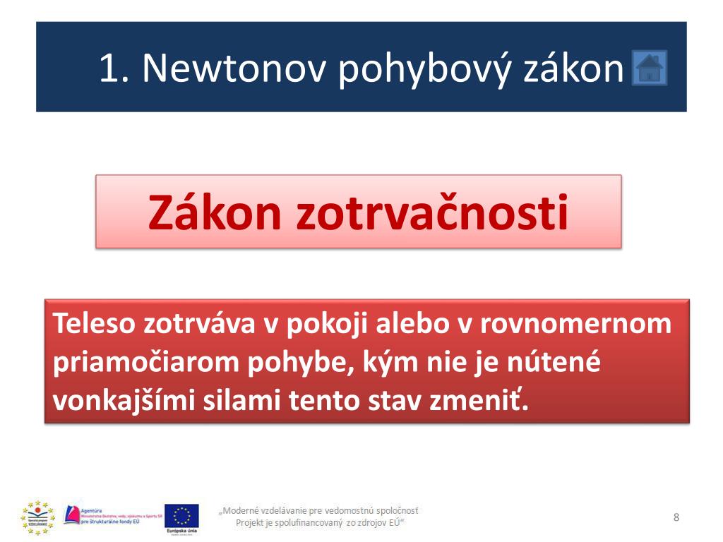 PPT - 1. Newtonov pohybový zákon PowerPoint Presentation, free download -  ID:3584597