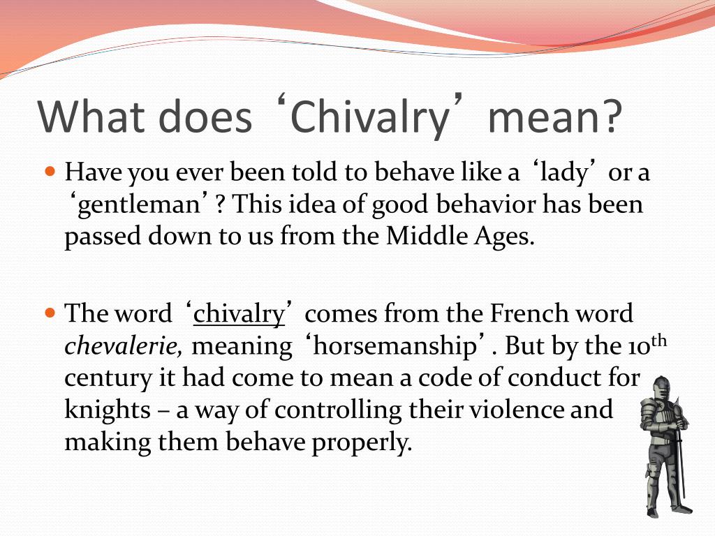 chivalry definition essay