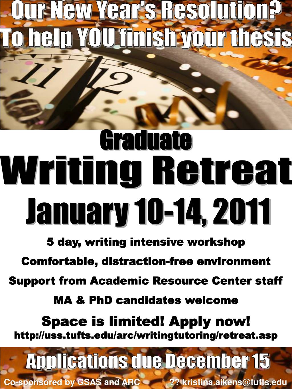 creative writing intensive 5 day workshop
