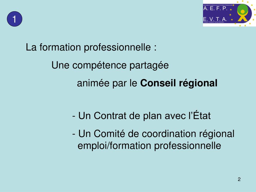 PPT - Planification régionale et suivi de la politique de formation ...