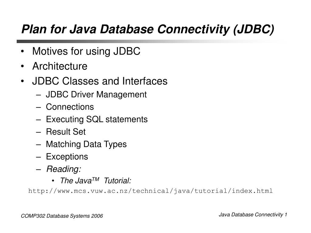 PPT - Java Data Base Connectivity Lecturer Dr Pavle Mogin PowerPoint ...