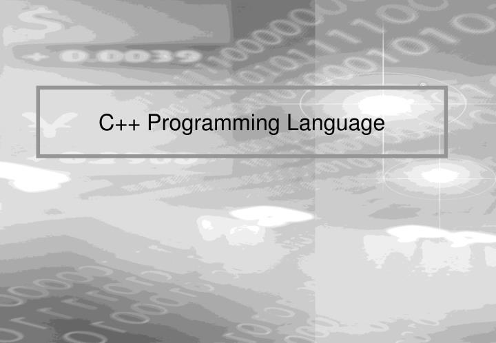 PPT - C++ Programming Language PowerPoint Presentation, free download ...