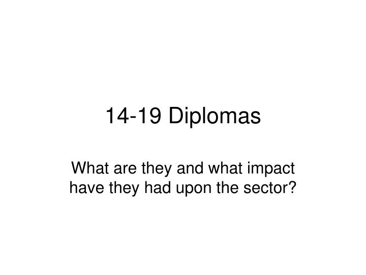 14 19 diplomas n.
