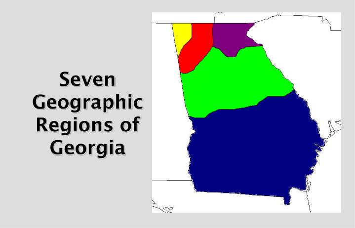 5 Regions Of Georgia PowerPoint