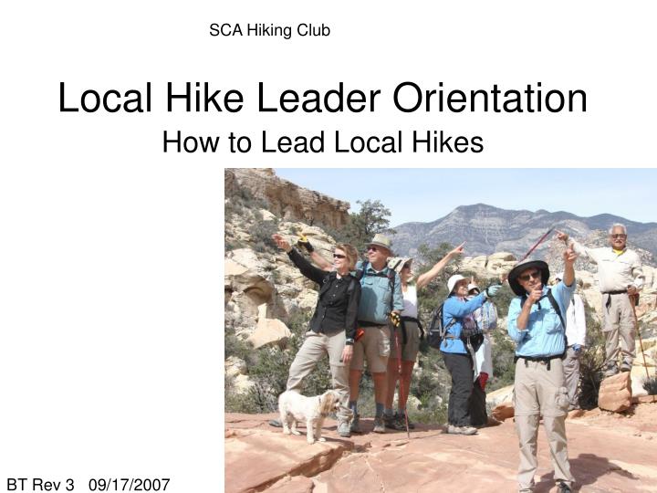 local hike leader orientation n.