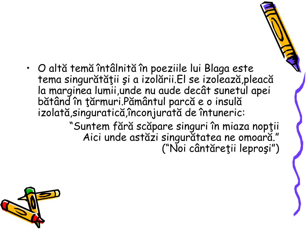 Ppt Diversitate Tematica Stilistica Si De Viziune In Poezia