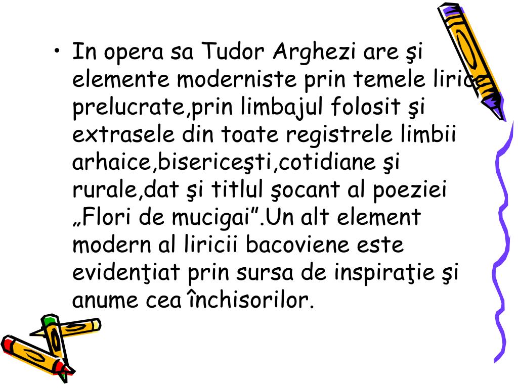 Ppt Diversitate Tematica Stilistica Si De Viziune In Poezia