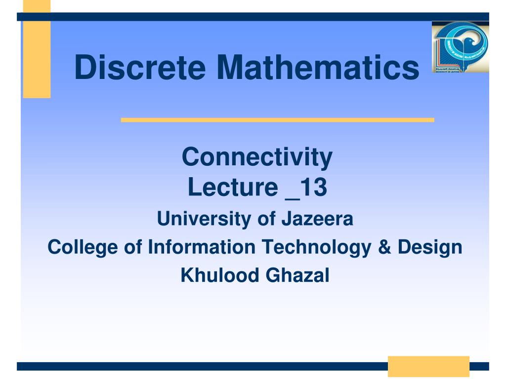Ppt discrete mathematics powerpoint presentation free download id