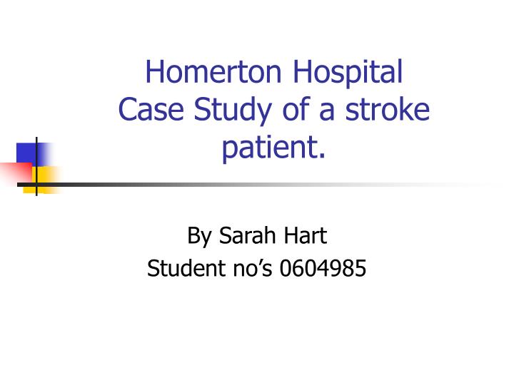 sample case study stroke patient