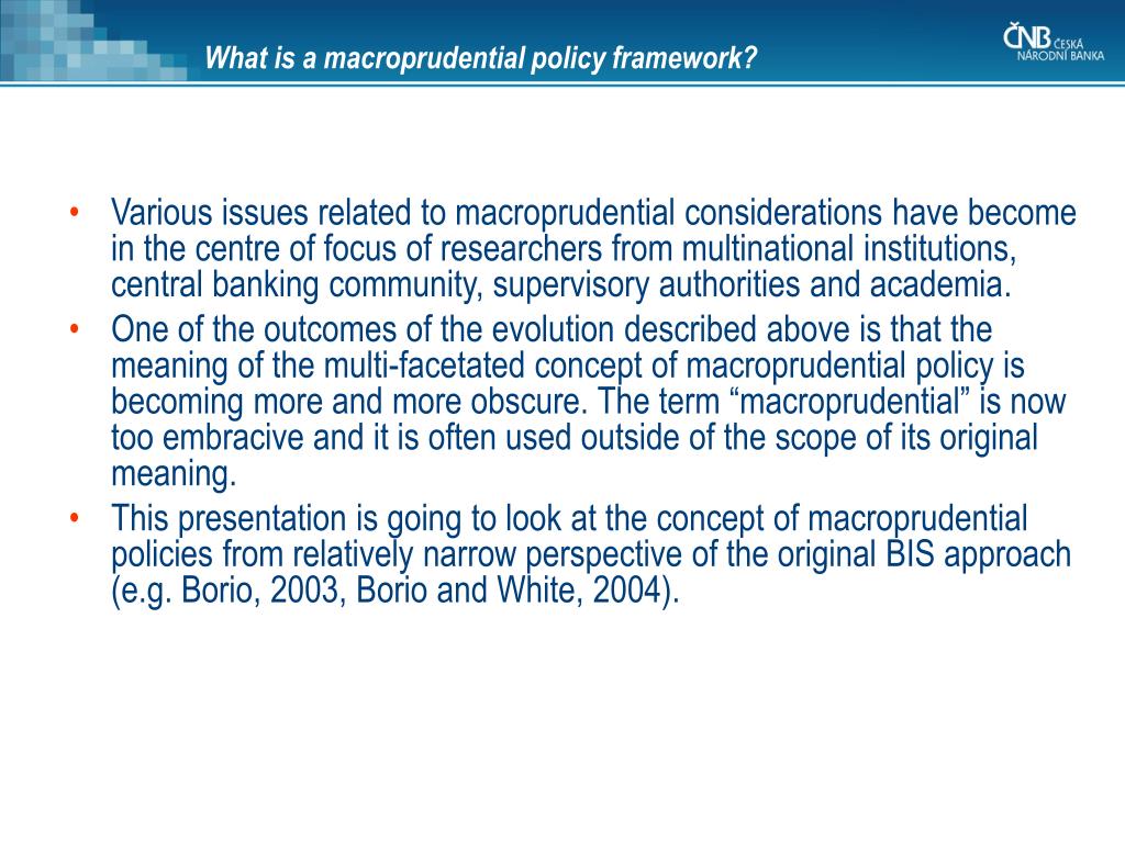 PPT - Procyclicality And Macroprudential Policy Framework PowerPoint ...