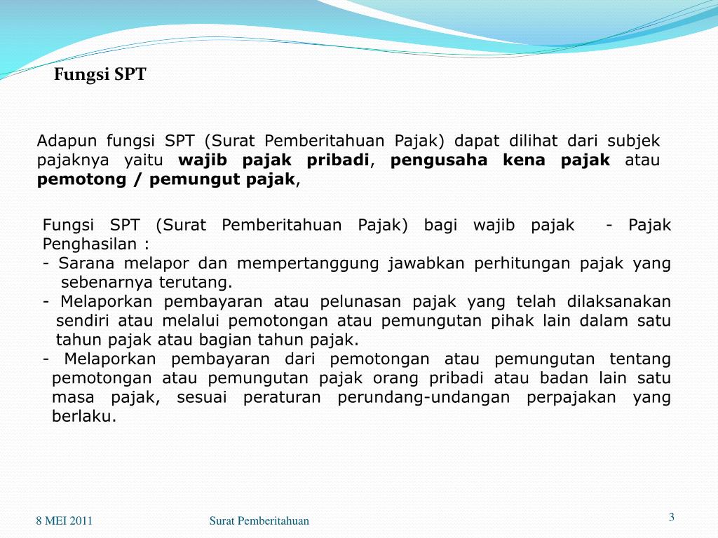 PPT - SURAT PEMBERITAHUAN PowerPoint Presentation, free 