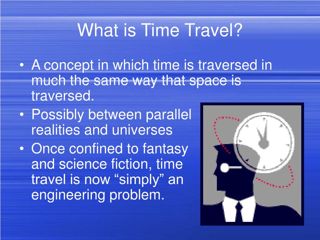 travel in time example