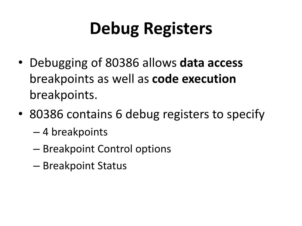 PPT - System Address Registers/Memory Management Registers PowerPoint ...