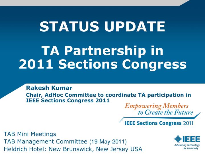 status update ta partnership in 2011 sections congress n.