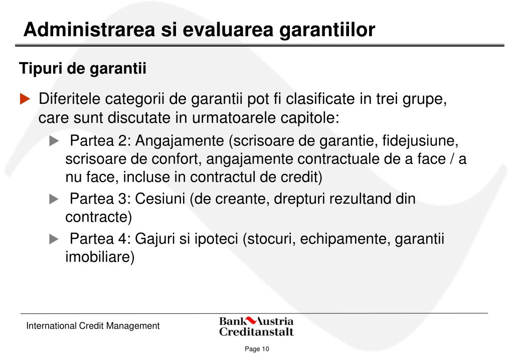 Ppt Colateral Partea 1 Credite Corporate Banking Powerpoint