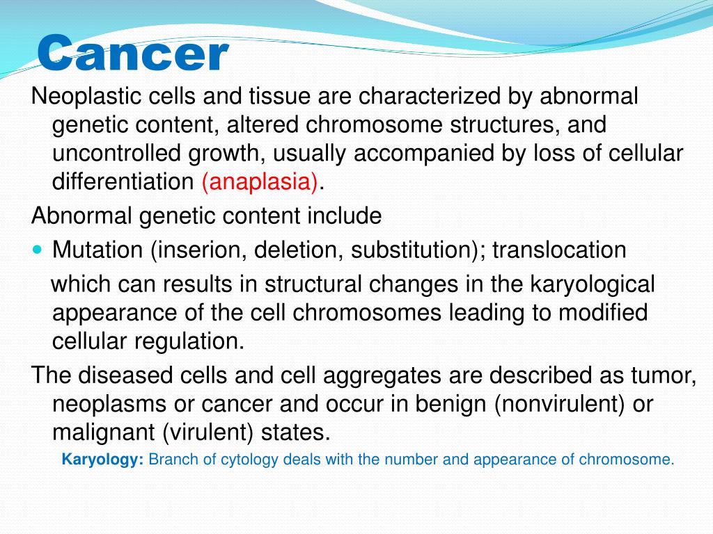 PPT - Cancer Biology & Therapy PowerPoint Presentation, free download ...