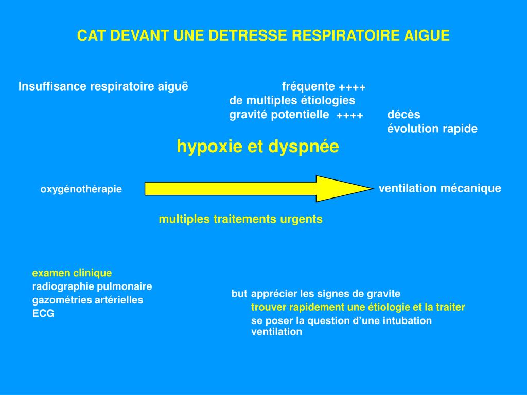 PPT - DETRESSE RESPIRATOIRE AIGUE PowerPoint Presentation, free download -  ID:3601576