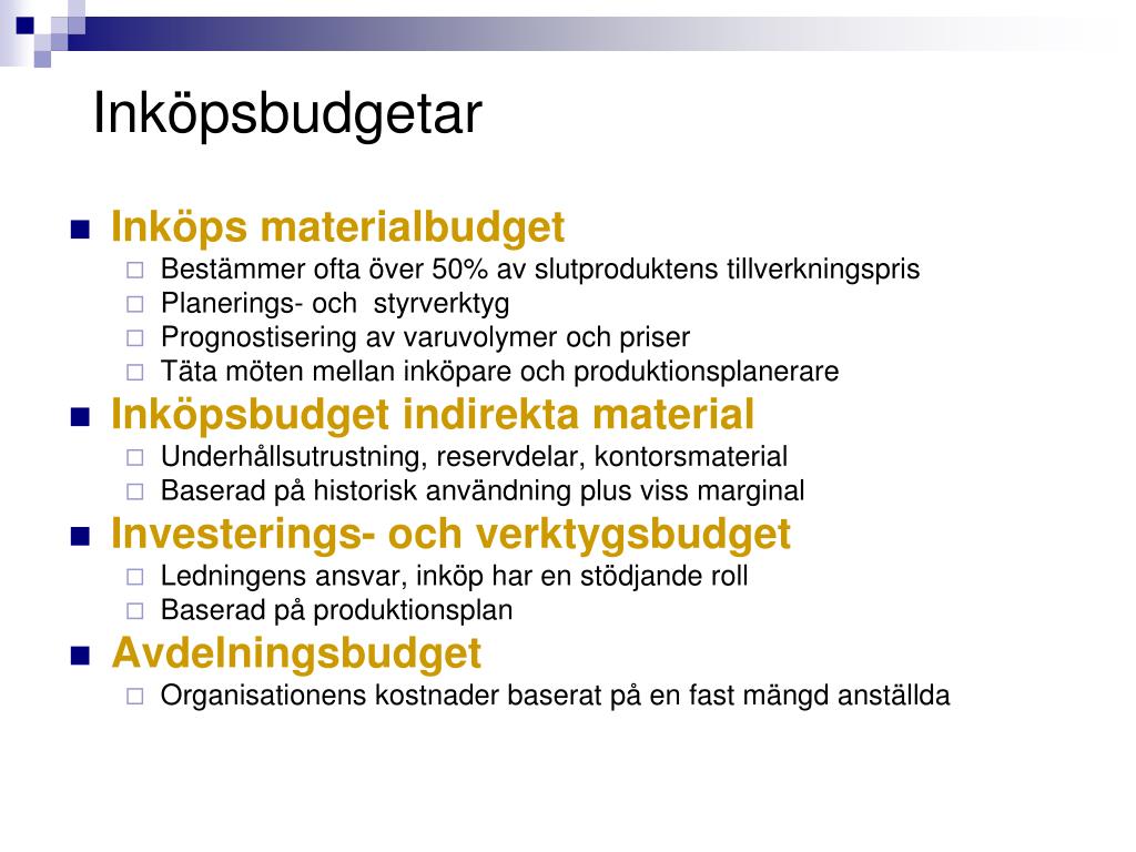 PPT - Kapitel 14 Mätning och styrning av inköpsresultat PowerPoint ...