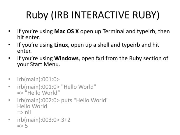 Irb Ruby _ Ruby ヒアドキュメント , GitHub – EKOTG