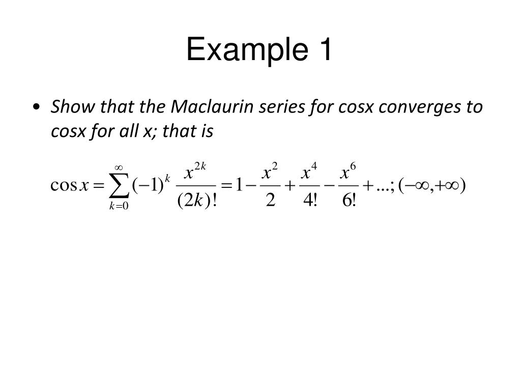 Ppt convergence of taylor series powerpoint presentation free