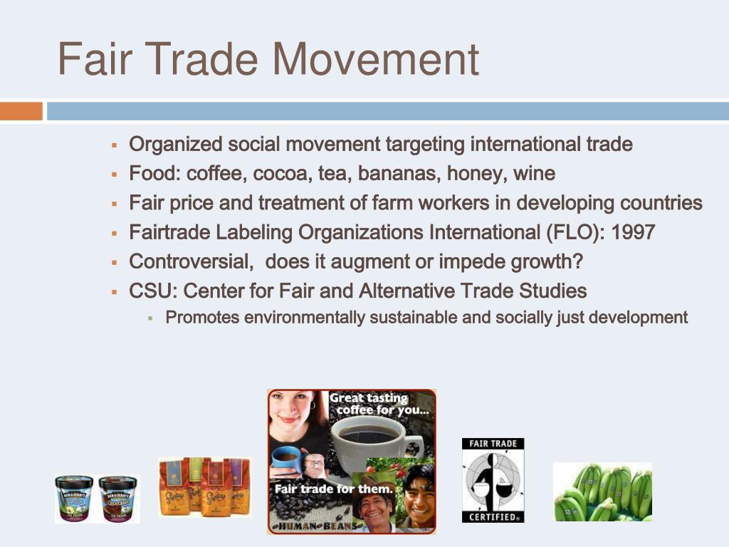 International Movement Fair Trade Analysis