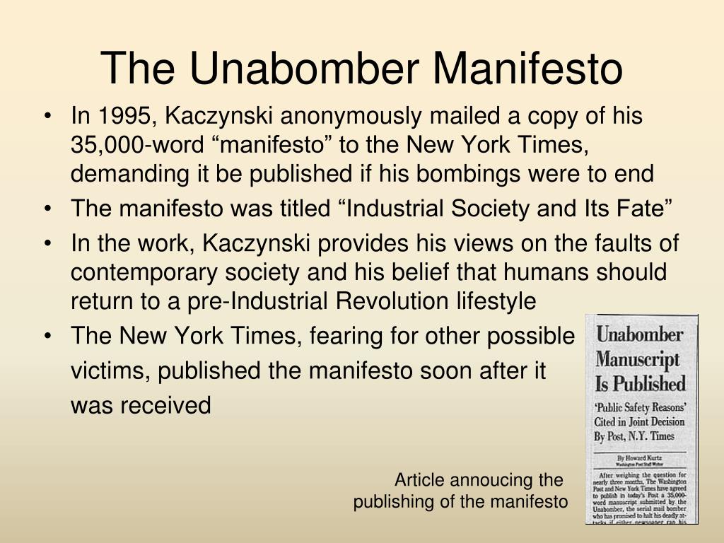 the unabomber essay