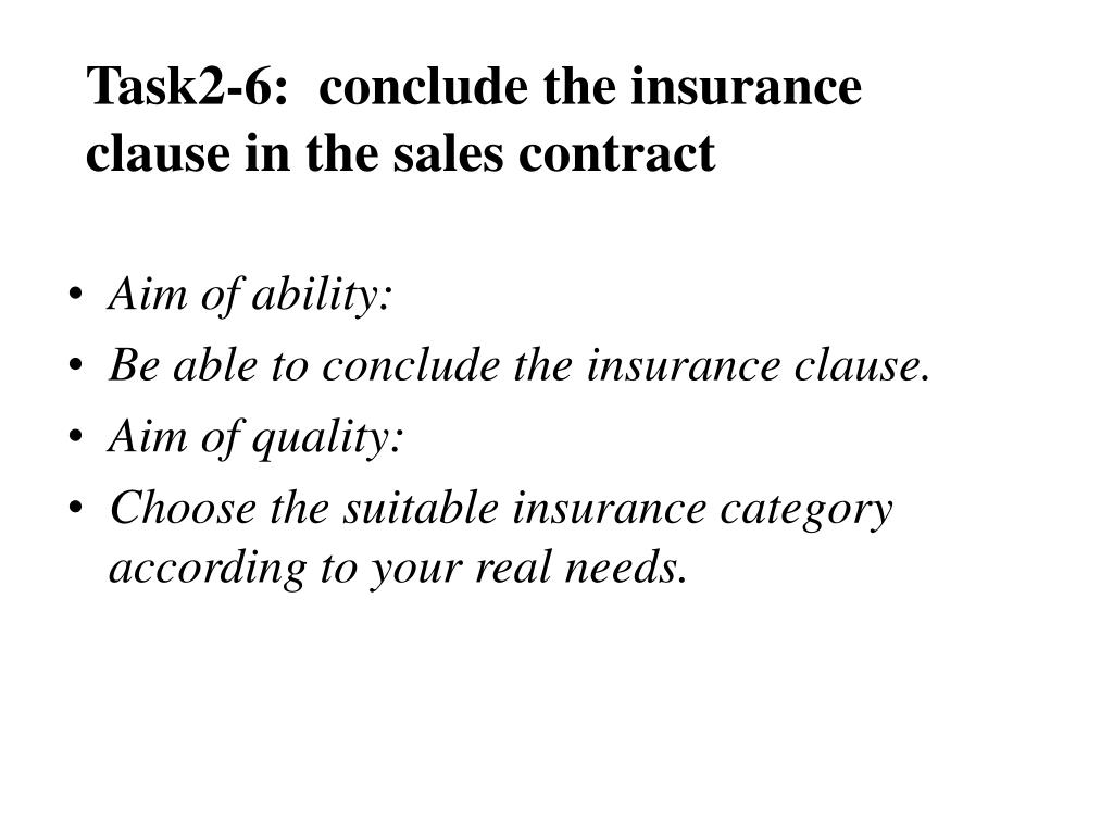 assignment clause and insurance