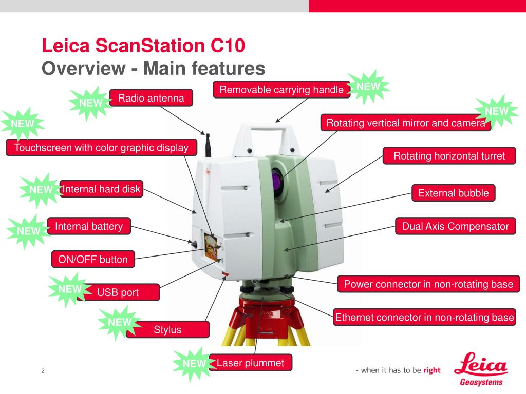 PPT - Leica ScanStation C10 The All-in-One Laser Scanner PowerPoint  Presentation - ID:3604126